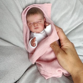 10inch miniatiūrinė preemie kūdikio lėlė minkštas silikoninis vinilas 