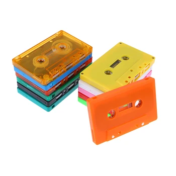 1Pc spalvotas tuščias juostos dėklas Garso magnetinis garso įrašymo kasetės apvalkalas Tuščia ritė į ritės kasetę (be juostos šerdies)