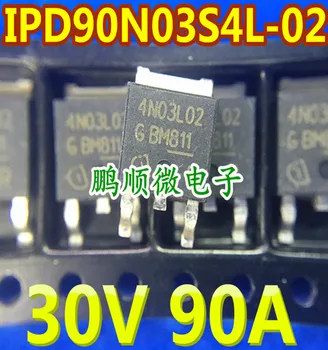 20vnt originalus naujas IPD90N03S4L-02 4N03L02 90A/30V N kanalų lauko efekto tranzistorius TO-252