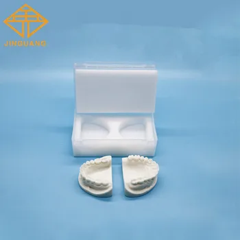25vnt Dantų implantų saugykla Plastikinė dantų dėžutė su putplasčio kempine Protezų laikymo dėžutės Dantų klinikos dėklas Odontologo eksploatacinės medžiagos