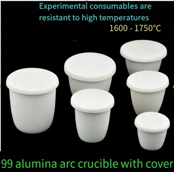 2vnt Aliuminio oksido tiglio korundo lankas su dangčiu 5 10 15 20 25 30 50 100 1000 2200ml