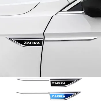 2vnt automobilio durelių sparno šoninio mentės ženklelis automobilio kėbulo apsauginis automobilio metalinis lipdukas Opel ZAFIRA automobilių priedams