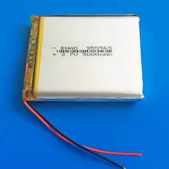 3.7V 5000mAh polimero lipo įkraunama baterija 955565 GPS PSP DVD PAD El. knyga Planšetinis kompiuteris Nešiojamas kompiuteris 