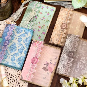 30vnt/lot Memo Pads Material Paper A Psalm in Time Junk Journal Scrapbooking Cards Retro Background Decoration Paper