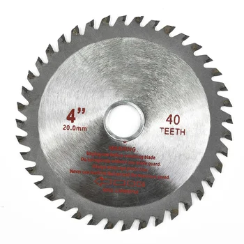 4 colių 40 dantų diskinio pjūklo ašmenys medienos pjovimo diskas medienos apdirbimui 20mm gręžimo pjūklo ašmenys CNC metalo apdirbimo elektrinių įrankių dalys
