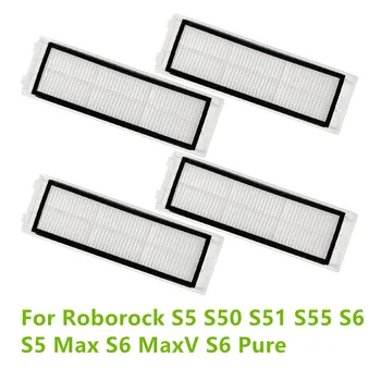 4vnt plaunamas filtras Hepa filtras Roborock S5 S50 S51 S55 S6 S5 Max S6 MaxV S6 Pure Sweeper roboto priedai