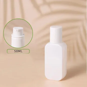 50ml balto stiklo buteliukas balto siurblio serumas/losjonas/emulsija/pamatas/esencija tualetiniai toneriai vanduo odos priežiūra kosmetikos pakuotė