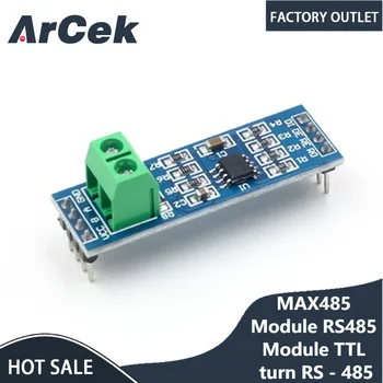 5PCS MAX485 modulis RS-485 TTL pasukite į RS485 MAX485CSA keitiklio modulį Arduino mikrovaldiklio MCU kūrimo priedams