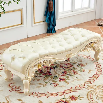 amerikietiško stiliaus lovos kėdė batų taburetei raižyta europietiško stiliaus lova sofa medžio masyvo raižyta sofa miegamojo lova kėdė imp