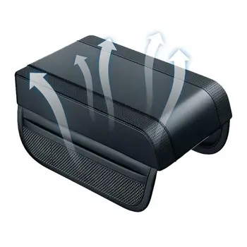 Automatinė porankių pagalvėlė Odinė automobilio porankių dėžutės pagalvėlė automobilio salonui Lankstus automatinis rankos atramos padėklas Dangtelis Sutirštintas automobilio porankių dėžutės padas