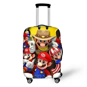 Bagažo dangtelio lagamino apsauga Sutirština elastingumą Dulkių dangtelis Apsauga nuo įbrėžimų Super Mario 18-32 colių vežimėlio kelioniniai priedai