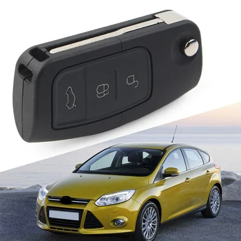 Car Remote Folding Flip Key Fob for Ford Focus EcoSport Fiesta Mondeo Shell dėklo keitimas