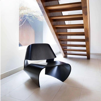 Creative Designer Stiklo pluošto poilsio kėdė Kėdė Sofos kėdė Modernios minimalistinės balkono terasos kėdės