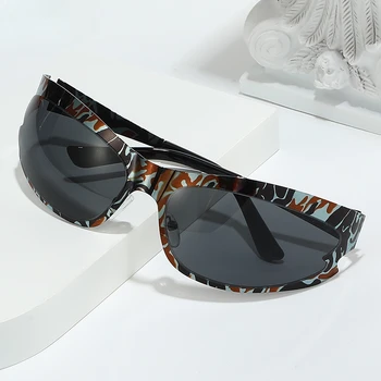 Cyberpunk Cat akiniai nuo saulės Moterys 2000S Futuristiniai akiniai nuo saulės Y2K Steampunk akiniai Merginos Sportiniai akiniai UV400 atspalvių akiniai
