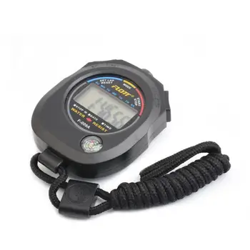 Elektroninis skaitmeninis rankinis laikmačio signalizacijos skaitiklis Chronometras Daugiafunkcinis nešiojamas lauko sporto bėgimo treniruočių chronografas