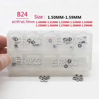 ERIKC B24 1.50MM -1.59MM Tarpinės 30PCS Kuro purkštukas Shims Kėlimo reguliavimo tarpinės 1.51MM 1.52MM 1.53MM 1.54MM 1.55MM