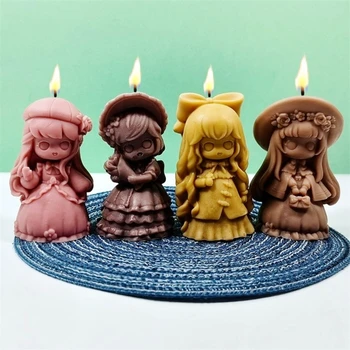 Fairy silikoninė forma 3D mergaitės gipso formos tortas šokolado gamybos įrankis gipso muilo formos 