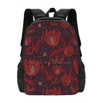 Find A Teen College Student Study Pattern Design Bags Createarthistory Fall Pattern Seamless Autumnleaves Dark Gothic
