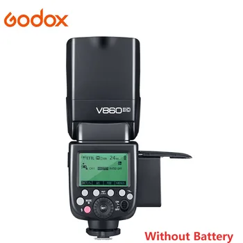 Godox V860II C/N/S/F/O E-TTL 1/8000S HSS GN60 Speedlite Flash įmontuota 2.4G belaidė X sistema be akumuliatoriaus SLR fotoaparatui