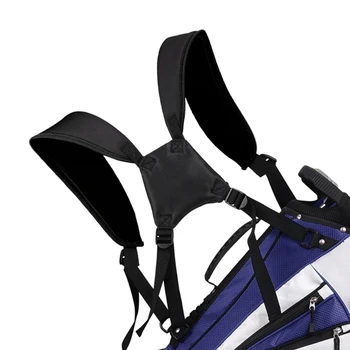 Golfo krepšio dirželio keitimas Dvigubi pečių dirželiai Storas paminkštintas golfo krepšys nešiojimo dirželis Universalūs nailoniniai kuprinės dirželiai