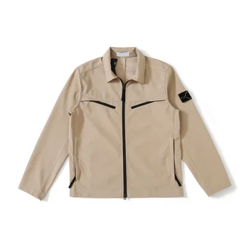 itališkas madingas prekės ženklas cp Solid Soft Shell Shirt Style Jacket