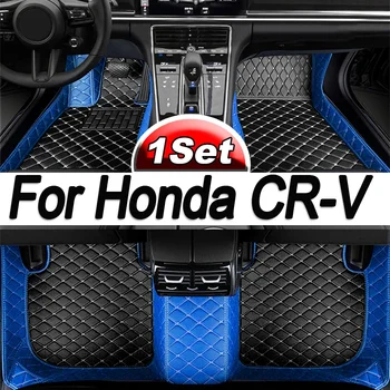 LHD automobilių grindų kilimėliai Honda CR-V CRV 2011 2010 2009 2008 2007 automobilių interjero aksesuarai kilimai individualūs vandeniui atsparūs odiniai kilimėliai