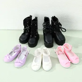 Mada 5 stiliai 1/3 žaidimų namų aksesuarai 60cm lėlių batai skirtingų spalvų audinio batai