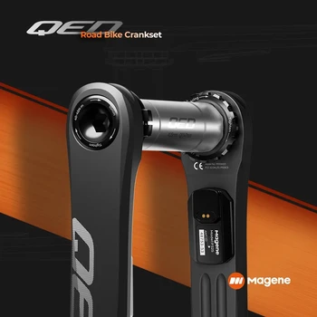 Magene Road Bike Crankset With Power Meter,QED P505 Racing Spider Powermeter Crankset,165 170 175 Crank Arm,50 52 59T Chainwheel
