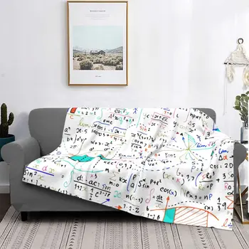 Matematikos namų darbai Megztos antklodės Flanelė Šiltas Mesti antklodes miegamajam Sofa Miegamojo antklodė