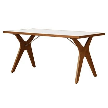 Medžio masyvo roko lentos valgomojo, valgomojo stalo ir kėdės derinys, paprasta svetainė, baltas stačiakampis ryžių stalas
