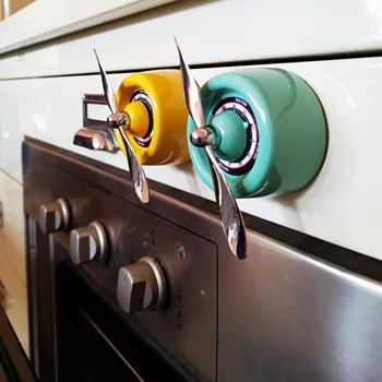 Metalinis mechaninis sraigtas laikmatis šaldytuvas virtuvės laikmatis magnetinė trauka