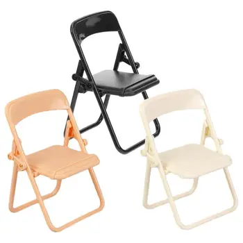 Mini kėdės forma Telefono laikiklis Reguliuojamas Mielos Spalvingos sulankstomos kėdės Mobiliojo telefono stovas Daugiafunkcinis stalo dekoravimas