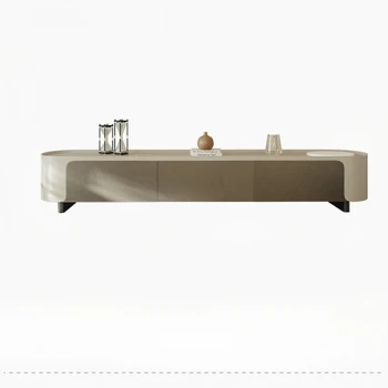 Modernus minimalistinis dizaineris Modelis TV stovas Pagrindinis Itališkas lengvas prabangus kremo stilius Asmenybė Kūrybinga svetainė Grindų spintelė