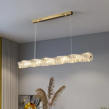 Modernūs prabangūs LED krištolo šviestuvai valgomajam virtuvės apšvietimo dekoro dekoro pakabukas Šviestuvas Vidaus baro šviestuvas
