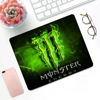 Monster Energy Office Mice Gamer Soft Mouse Pad Mouse Pad Anti-student Office Desktop Non-slip Pad 18x22cm