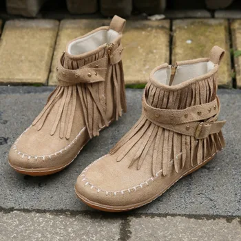Moteriški batai 2023 Nauji užtrauktukai Žieminiai moteriški batai Apvalus pirštas Kieta pulko sagtis Dekoracija Žemakulniai didelio dydžio romėniški batai