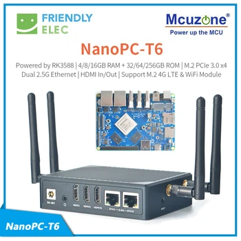 NanoPC T6,RK3358,MiniPCIE 4G LTE,M.2 WiFi6,NVME SSD,HDMI in,2.5G eth, IR reciver, Android TV, Ubuntu, debian