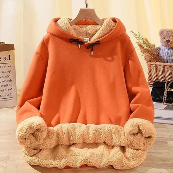 Naujas oranžinis megztinis Vyrai Kašmyro sutirštinti džemperiai Žiema Ruduo ir Žiema Pora Mados prekės ženklas Kašmyro gobtuvai