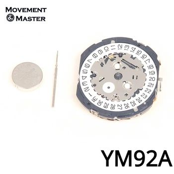 Naujas originalus japonų Tianmadu YM92A kvarco judėjimo data 3 6Hands YM92 laikrodžių judesio taisymo ir atsarginės dalys