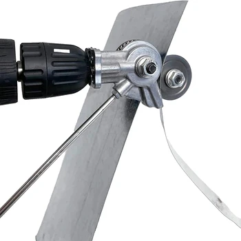 Nibbler gręžimo priedas, elektrinis gręžimo plokščių pjaustytuvo priedas Elektrinės gręžimo žirklės 