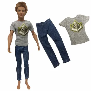 NK Official 1 Set Handmade Suit 1/6 Fashion Outfit Boy Doll Clothes Casual Handsome Clothes Pants For Boyfriend Ken Doll
