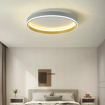 Paprasti apvalūs miegamojo LED lubų šviestuvai Modernus namų dekoro šviestuvas Šiaurietiška svetainė Šviestuvas Apšvietimas Minimalistinė kambario studijų lempa