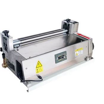 Parduodama darbalaukio greičio reguliuojama baltų klijų popieriaus mašina 380 nerūdijančio plieno maža šalto klijavimo mašina
