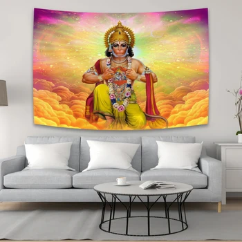 Religija induistų dievas deivė lordas Hanumana Hanumanas Sieniniai paveikslėliai gobelenų plakatui