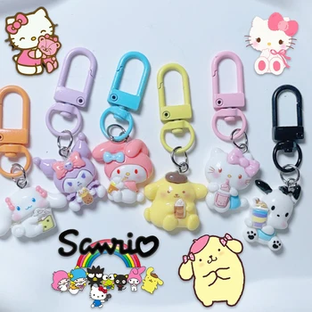 Sanrio Hello Kitty krepšio pakabukas Kuromi raktų pakabukas Kuprinė Pakabukas Papuošalai Automobilio rakto styga Animacinis filmas Raktų pakabukas Dovanų mergina Priedai