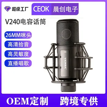 Senghaides Shenghai Des S240 kondensatoriaus mikrofonų tinklas Karaoke YY Live Broadcast MC mikrofono valdymo įrašymo mikrofonas