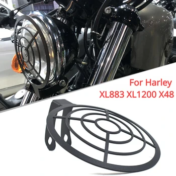 skirta Harley XL883 XL1200 x48 motociklų priekinių žibintų apsaugos apsauginis grotelių dangtelis