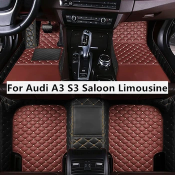 Spalvą atitinkantys individualūs automobilių grindų kilimėliai Audi A3 S3 sedano limuzinui 2013-2023 metai Sedanas Auto kilimai Pėdų aksesuarai
