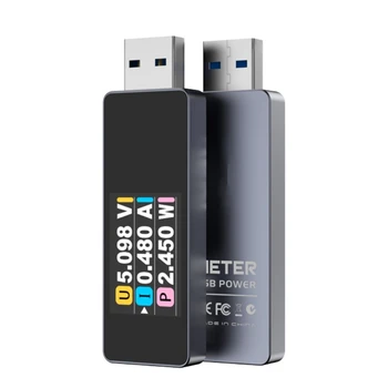 USB maitinimo matuoklis USB 3.2 testeris Skaitmeninis multimetro srovės testeris 4-30V 0-3A 0-90W 10Gbps detektorius