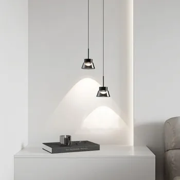 Virtuvė 1 vnt dūmų stiklas Šviestuvas LED COB šviestuvas Šiaurės šalių dizaineris Retro stiklo atspalvis Svetainės skaitiklis Lempa namų apšvietimas